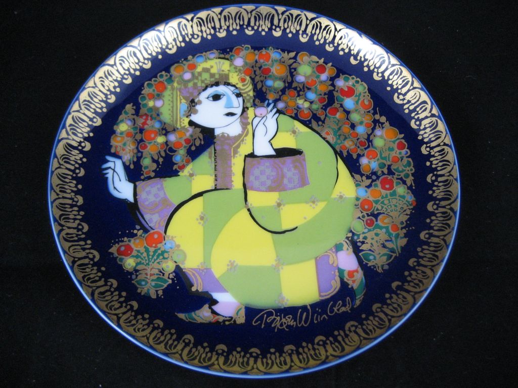 Rosenthal Aladin Sammelteller Nr. 4 IV Aladin im Zaubergarten eingesperrt