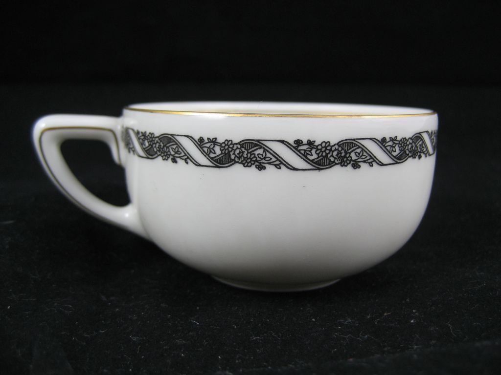 Espressotasse Balmoral schwarze Ranke Rosenthal